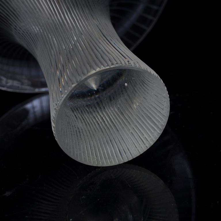 TAPIO WIRKKALA, a 'Kantarell' glass vase and a bowl, signed, Iittala, Finland, second half of the 20th Century.