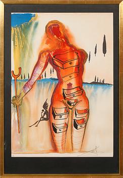 SALVADOR DALÍ, färglitografi, signerad, numrerad 39/250