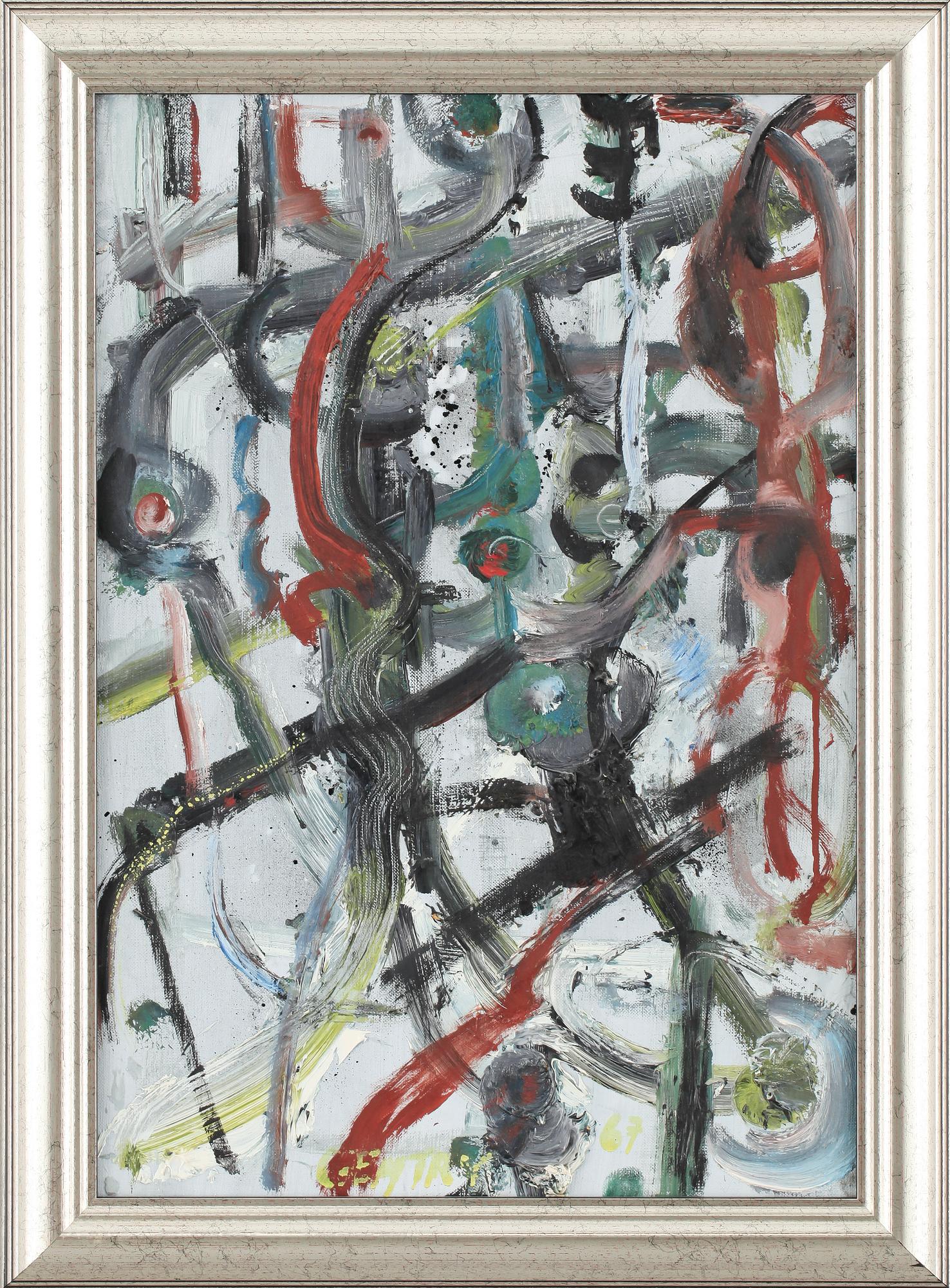 HERBERT GENTRY, olja, signerad a tergo.