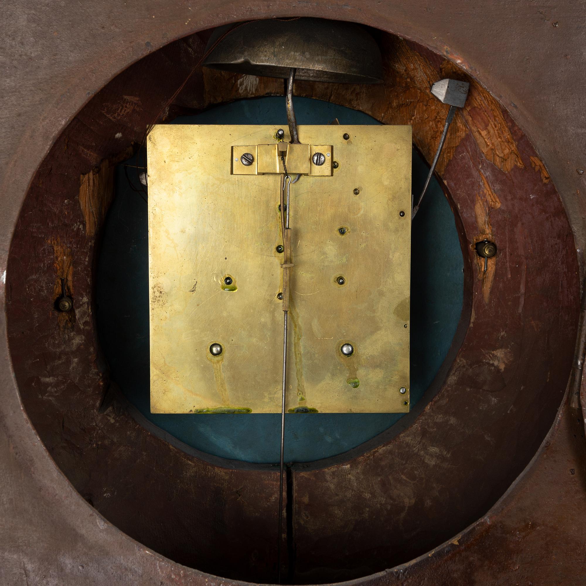 A Gustavian wall pendellum clock, by Michael Åmarck Stockholm, second half of the 18th Century.