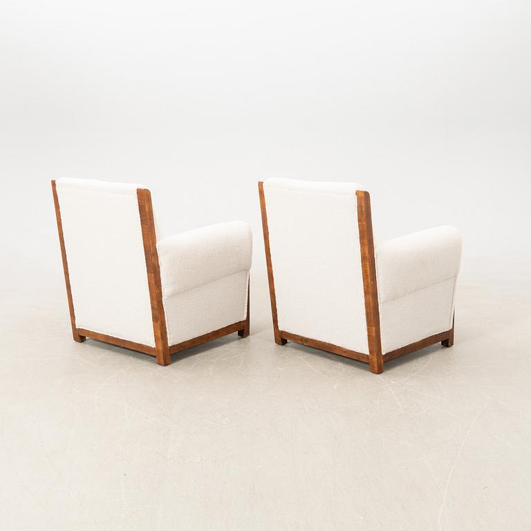 Armchairs, a pair from the first half of the 20th century.
