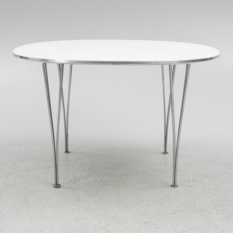 Bruno Mathsson & Piet Hein, a 'Supercircle' dining table, Fritz Hansen, Denmark.