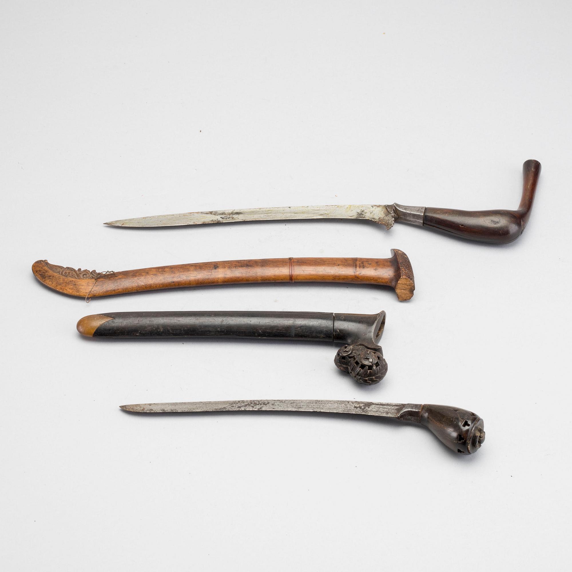 TWO INDONESIAN/SOUTH EAST ASIAN DAGGERS. Lombok and Sewar Sumatra.