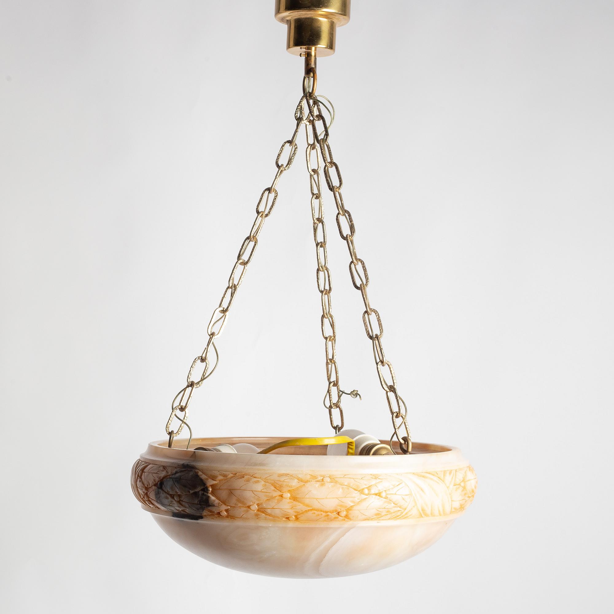 Takampel, alabaster, 1920-tal.