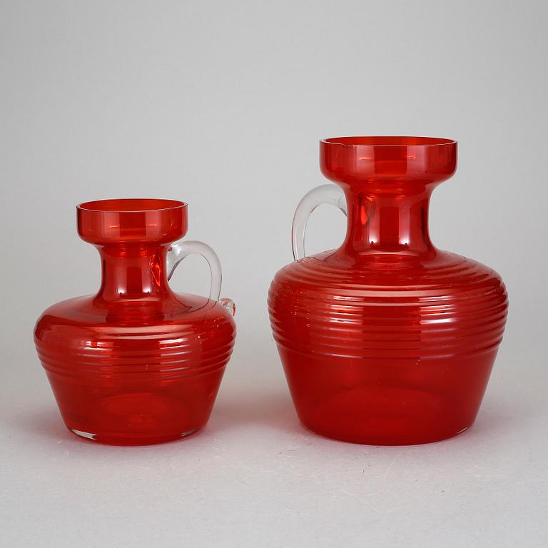 TILLBRINGARE, 2 st, Tamara Aladin, Riihimäen Lasi, Finland, 1900-talets andra hälft.