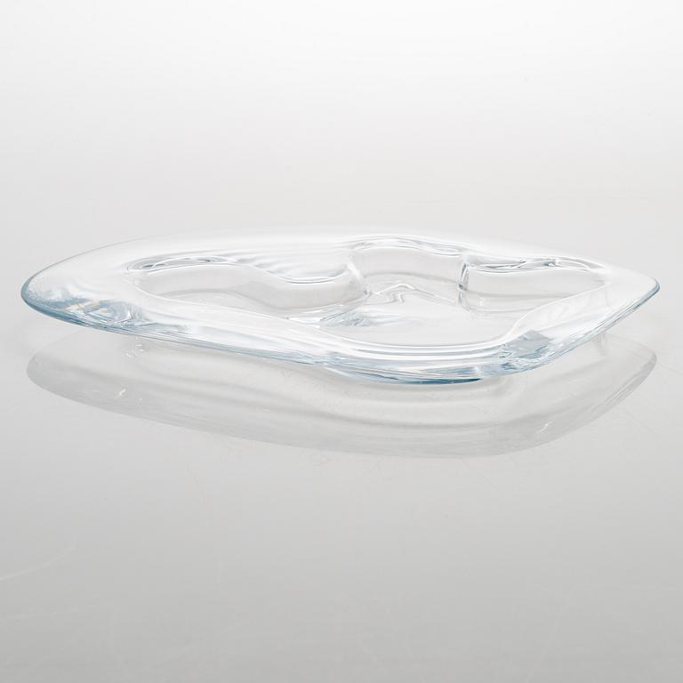 Alvar Aalto, a Centenary jubilee glass dish signed and numbered "Alvar Aalto 100 1998 Iittala II/1998".