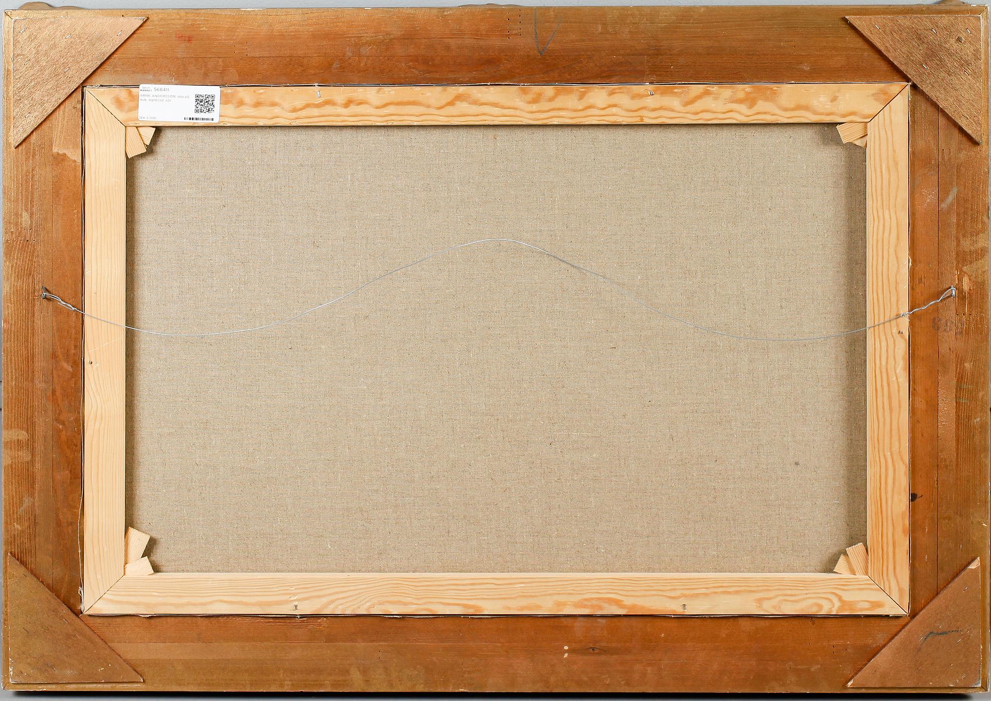 ARNE ANDERSSON, olja på duk, signerad.