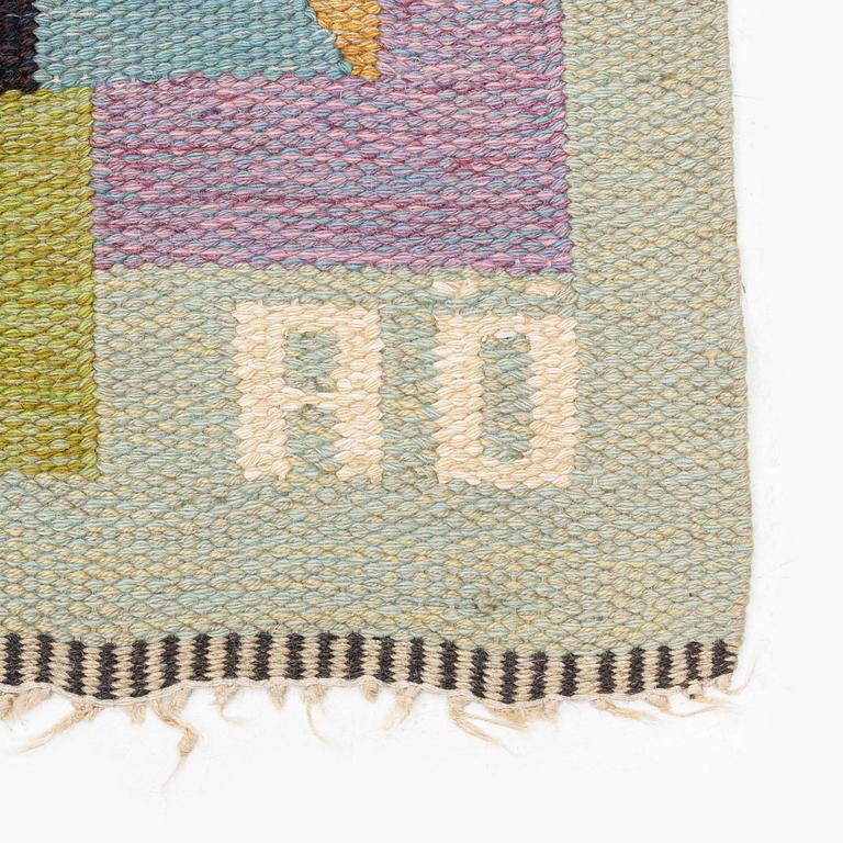 Agda Österberg, matta, rölakan och gobelängteknik, ca 240 x 115,5 cm, signerad AÖ.