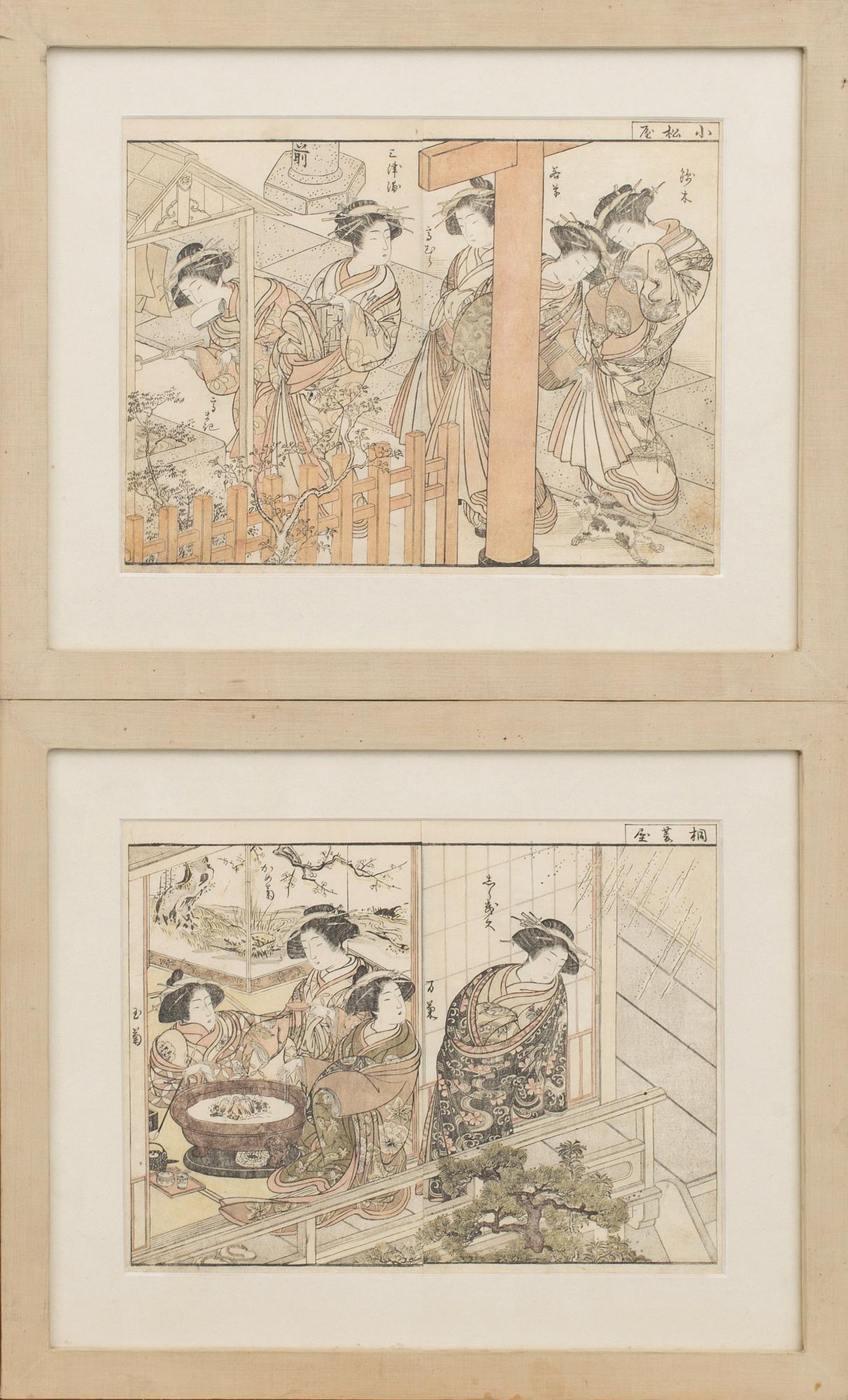 FOUR JAPANESE WOODCUT.
