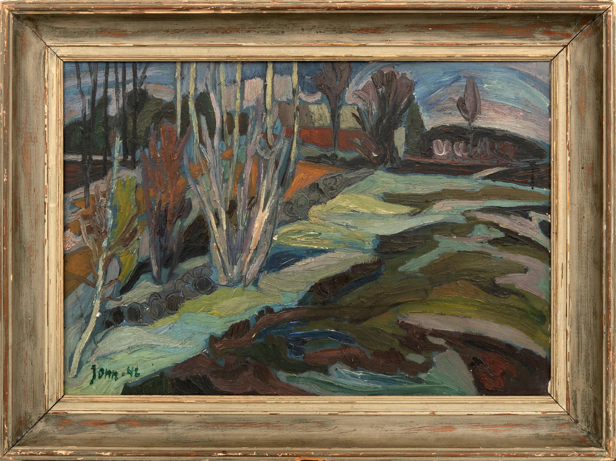 Gunnar Jonn, Landskap med vattendrag.