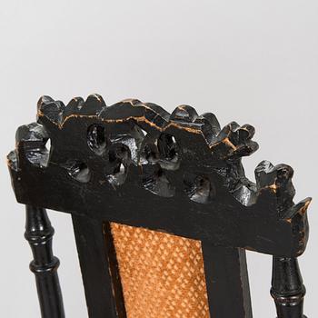 A pair of Baroque style chairs, second half of the 19th century.