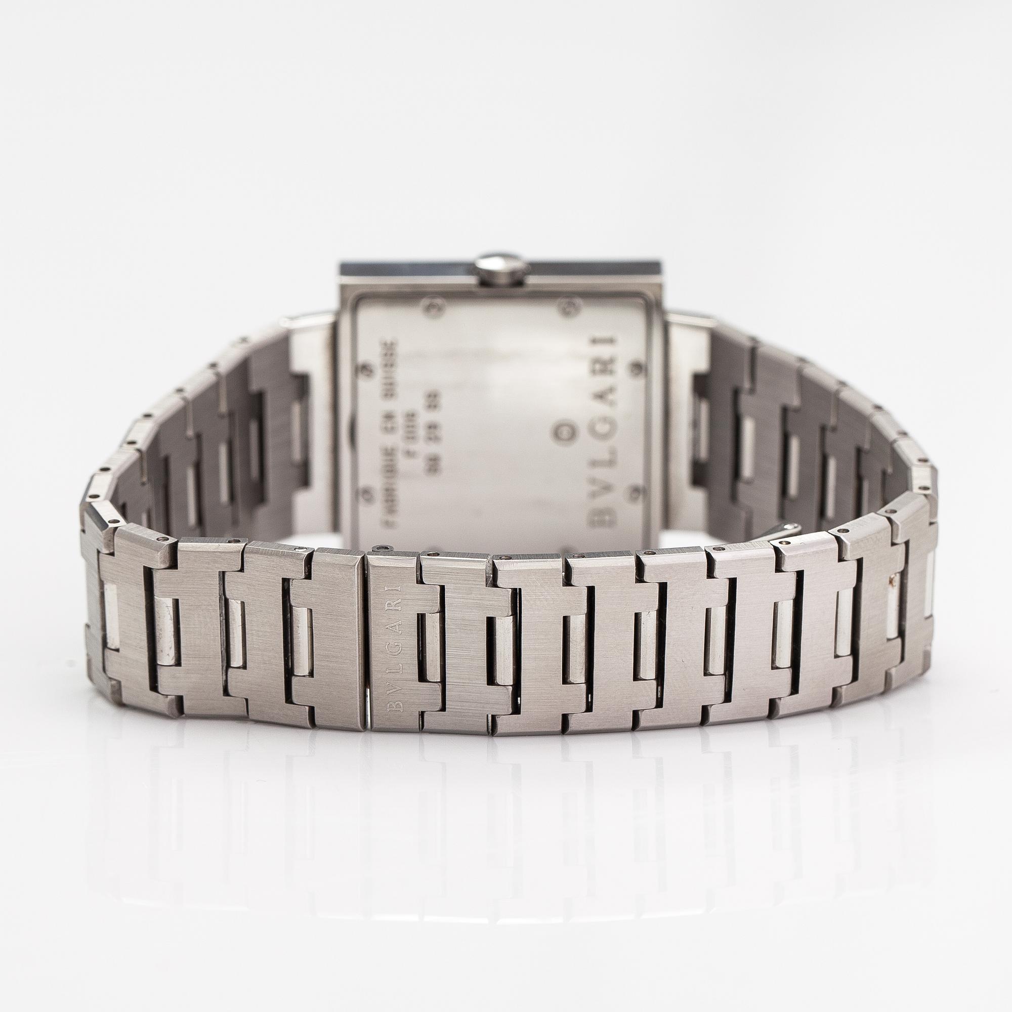 Bulgari, Quadrato, wristwatch, 29 x 29 mm.