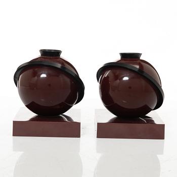 A pair of 'Saturnus' candleholders, 1930s.