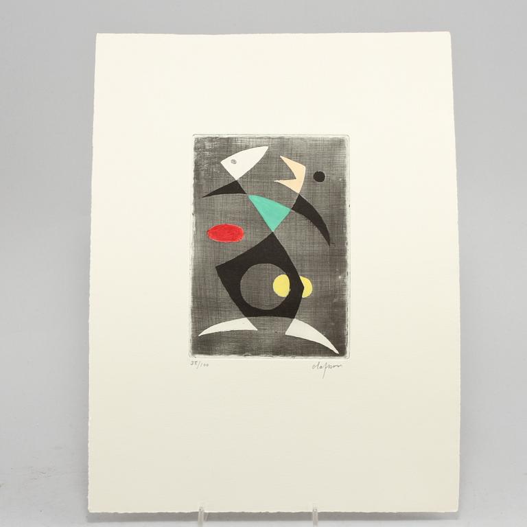 PIERRE OLOFSSON, mapp med 5 etsningar, signerade och numrerade 38/100.