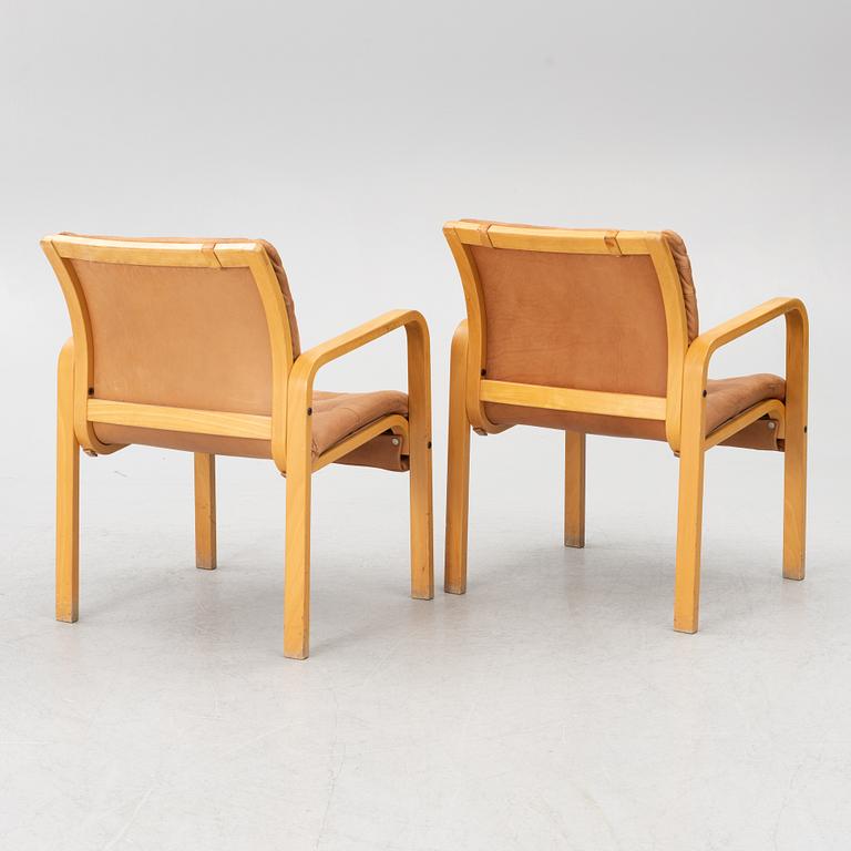 Armchairs, a pair, Duxiana "Cosmos", Ruud Ekstrand for DUX.