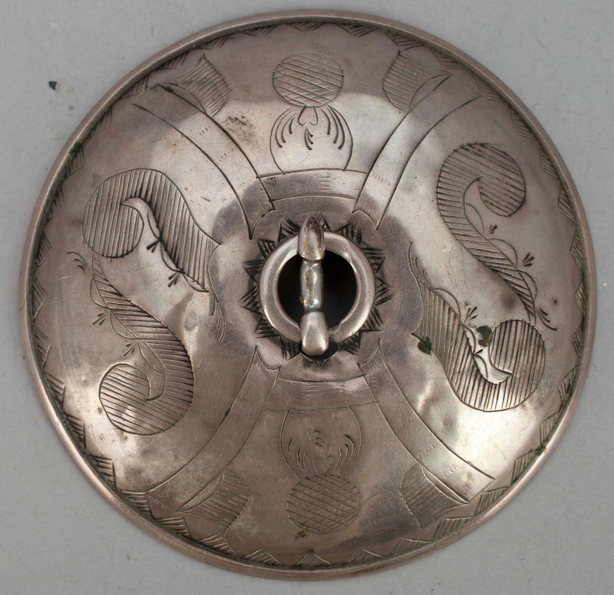 SÖLJA, silver, Finland, Wiborg 1852. Vikt ca 23g.