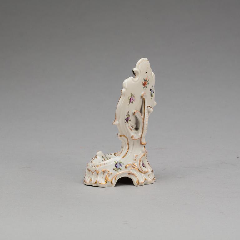 FICKURSTÄLL, porslin, nyrokoko, Dresden, 1800-talets mitt.