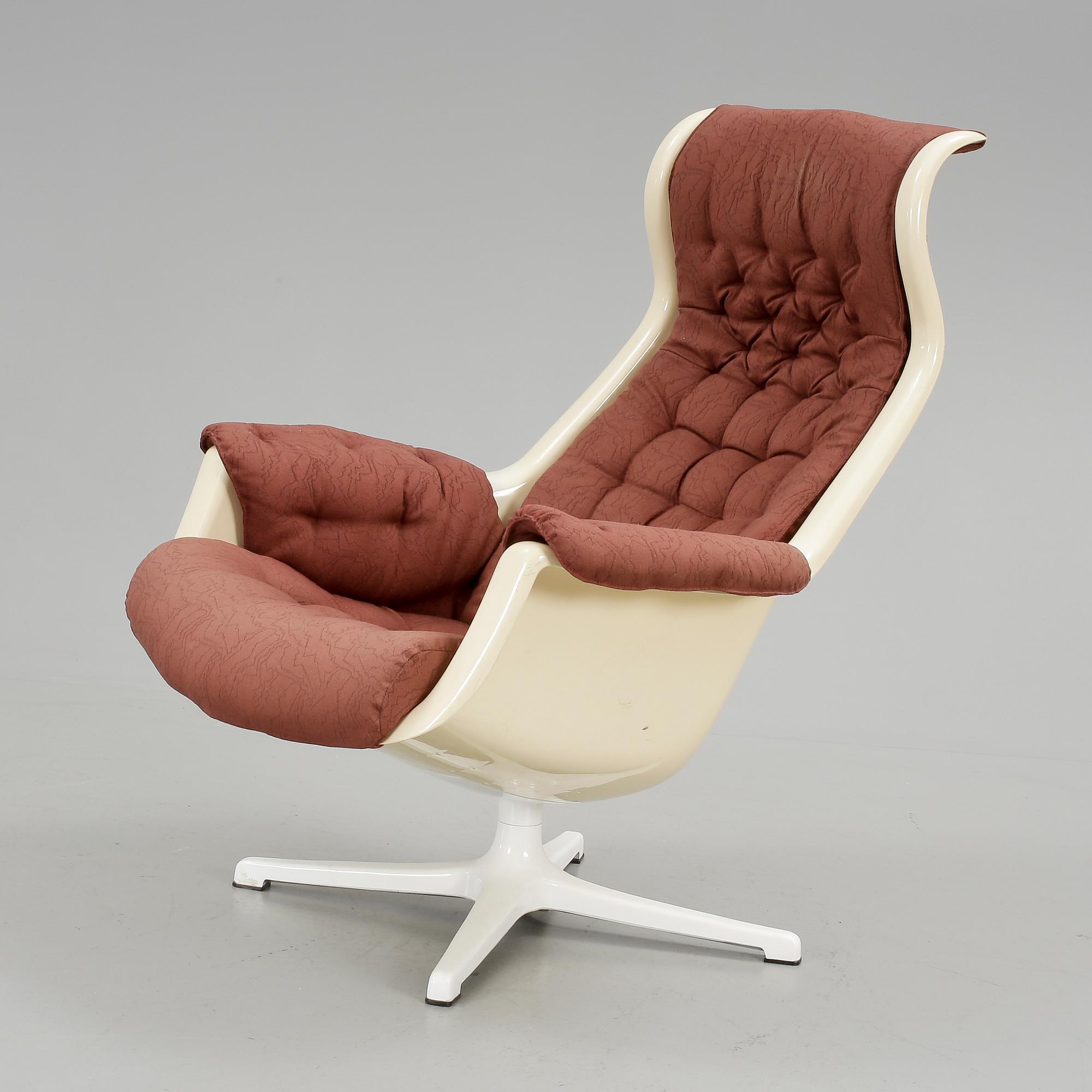 FÅTÖLJ, "Galaxy", Alf Svensson & Yngvar Sandström, Dux, 1970-tal.