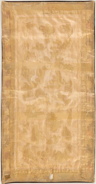 Seven Chinese textiles, 20th century.