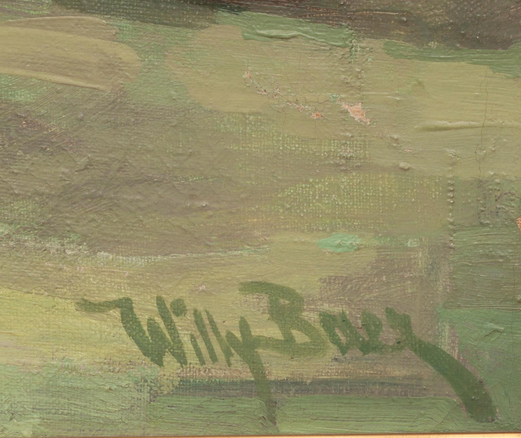 WILLY BAER, olja på duk, signerad.