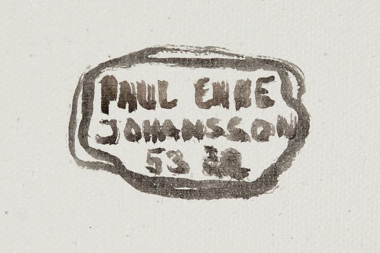 Paul Enoe Johansson, acrylic on canvas, signed.