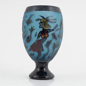 Ulrica Hydman-Vallien, a vase, Unique, Kosta Boda.