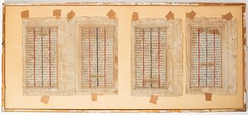 Figurscener, 4 st Mogul-stil, Iran Qajardynastin.
