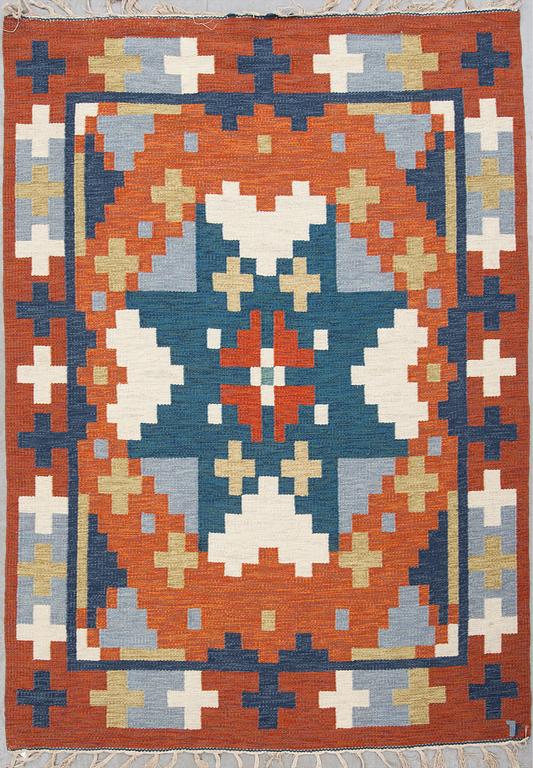 MATTA, rölakan, "Elleholm", Erik Lundberg, Vävaregården, ca 242 X 170 cm.