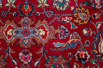 Carpet, Meshed, approximately 370 x 238 cm.