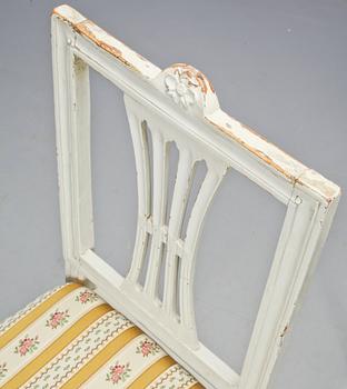 STOLAR, 2 st, gustavianskt provinsarbete, 1800-talets första hälft.