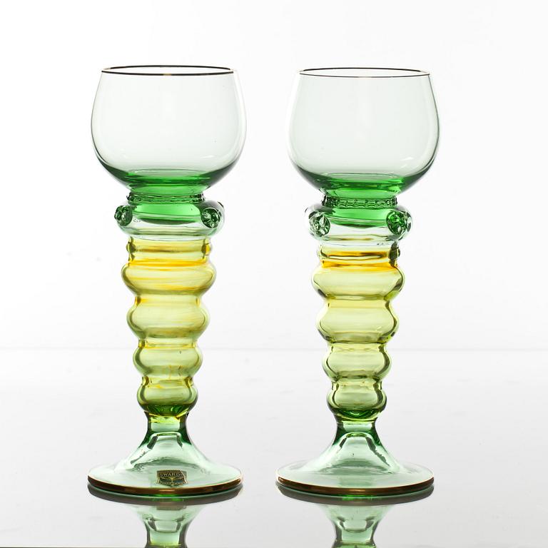 REMMARE, glas, 11 st. Swärds glasmåleri, Gullaskruv, 1950-tal.