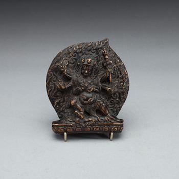 RESEIKONER, 2 st, "Ghau" och VOTIVBILD "Tsa-Tsa" 1900-tal.