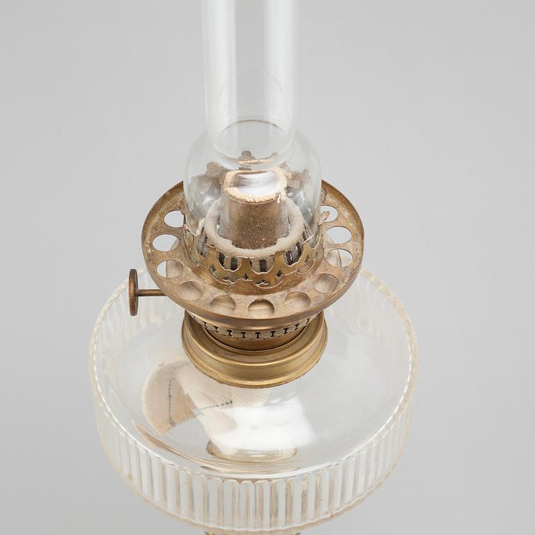 A paraffin lamp by Arvid Böhlmark in Stockholm, made around year 1900.