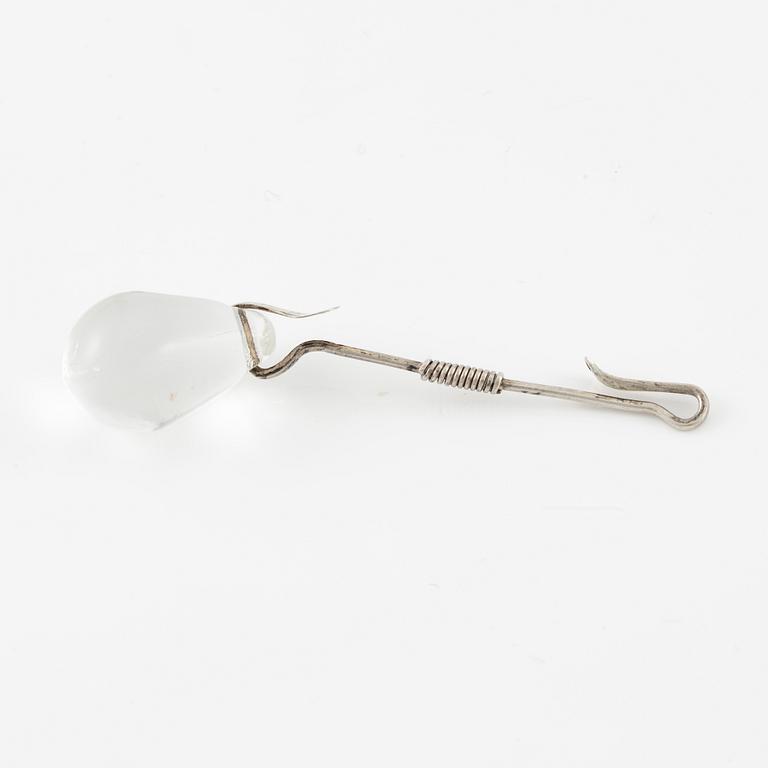 Vivianna Torun Bülow-Hübe, a silver necklace with three pendants, executed in her own workshop, Stockholm 1950's.