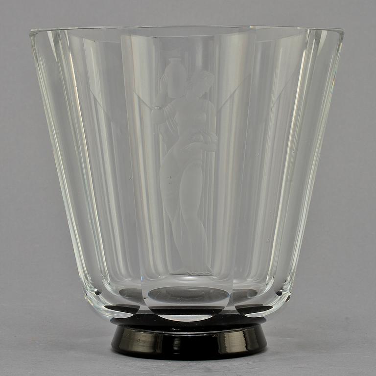 VAS, glas, Vicke Lindstrand, Orrefors, 1900-tal.