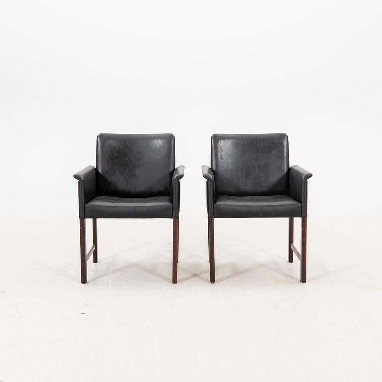 A pair of easy chairs by Hans Olsen, Denmark, 1960s.