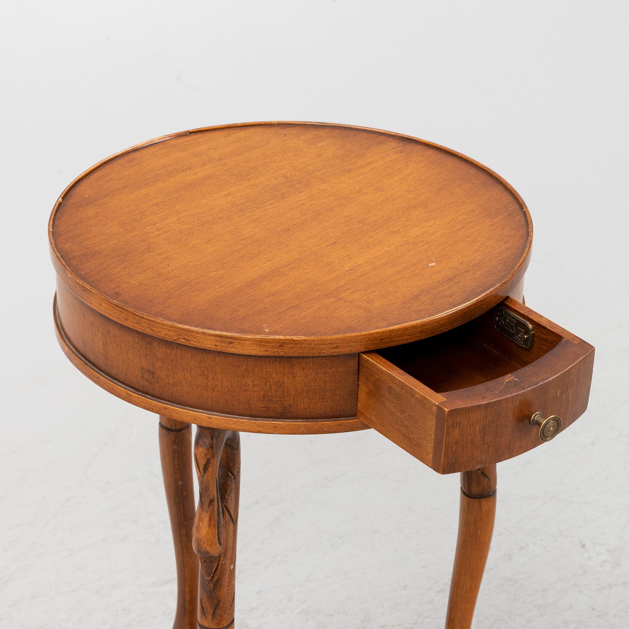 A Selva Empire style mahogany bedside table, Italy.