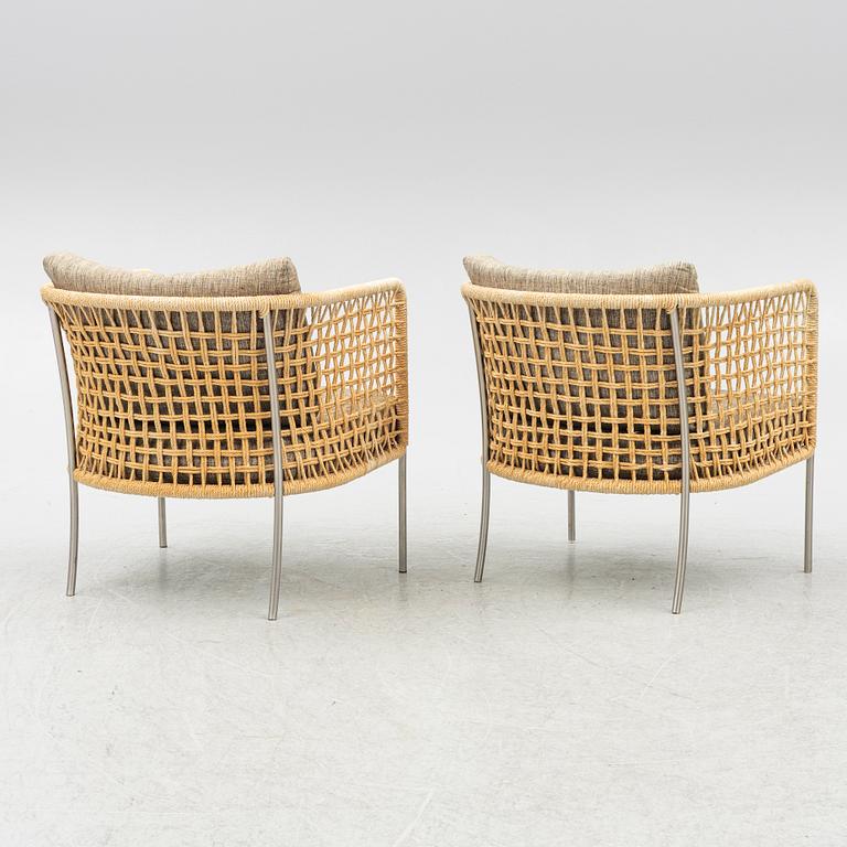 Piero Lissoni, a pair of 'Café Armchair', Living Divani.