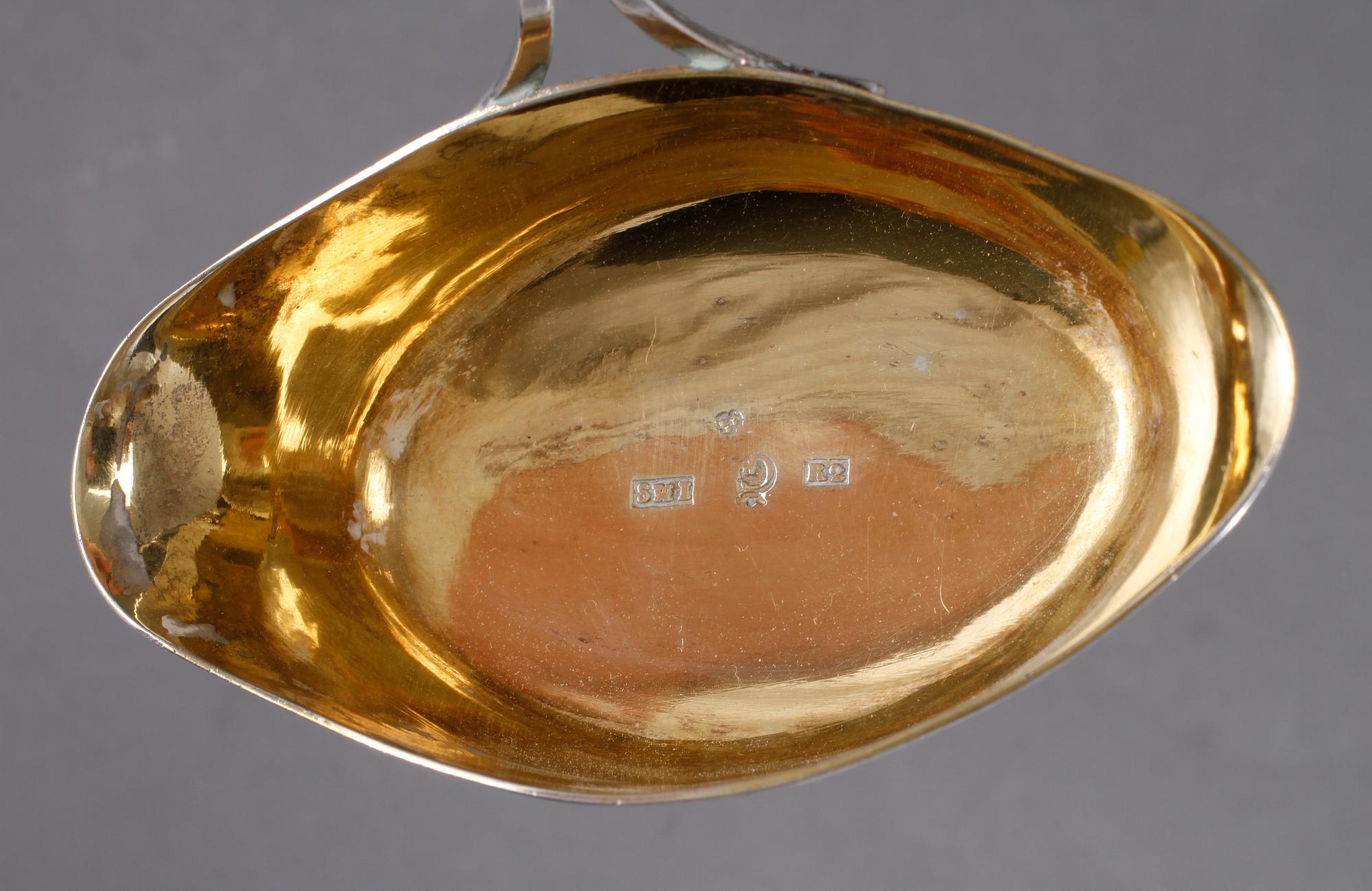 SOPPSLEV, silver, Johan Malmstedt, Göteborg, 1799.