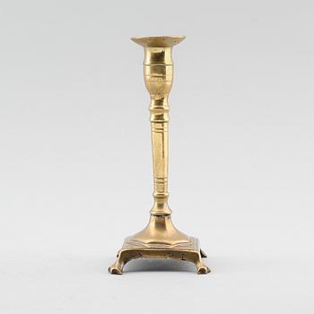 LJUSSTAKE, mässing, barock, 1600-tal.