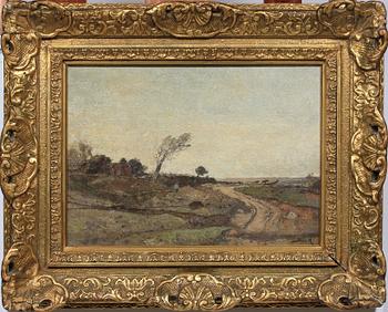 OKÄND KONSTNÄR, olja på duk, Théodore Rousseau, hans art, sign Theo R, 1800-tal.