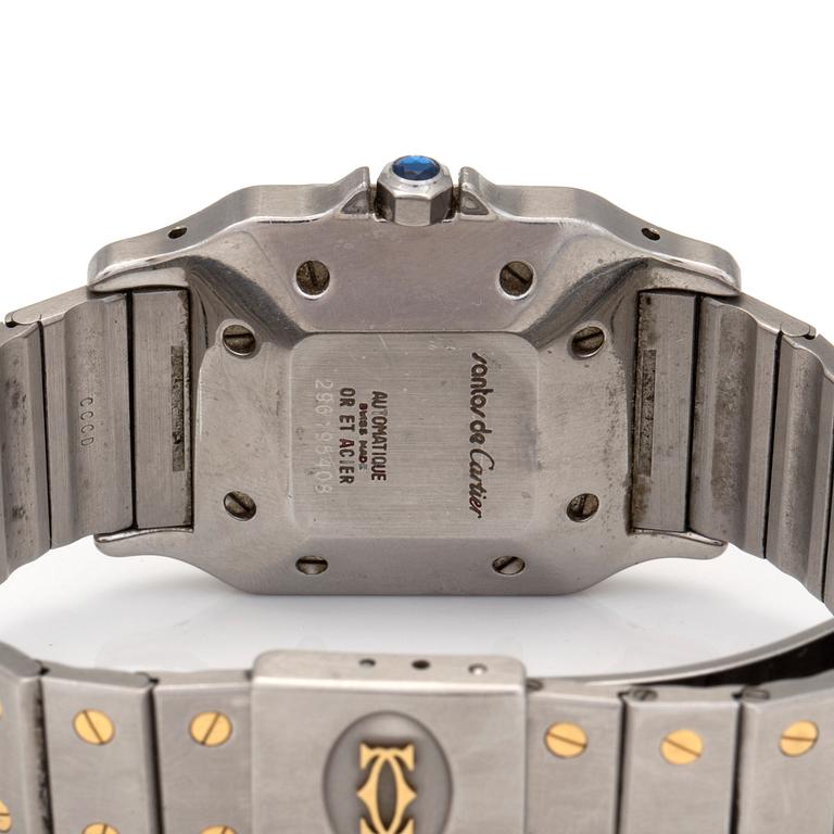 CARTIER, Santos, wristwatch, 29 x 28 (41) mm,