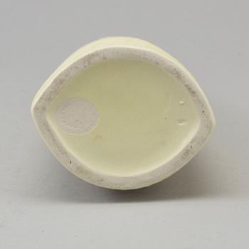 STIG LINDBERG, vas och skålar, tre delar, stengods, "Reptil", Gustavsberg.