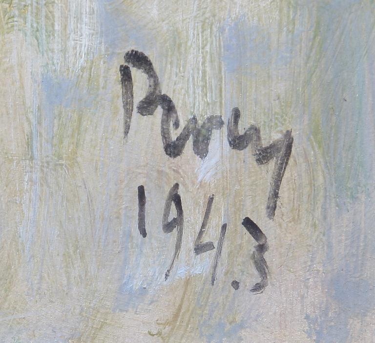 ARTHUR PERCY, olja  på pannå, sign o dat 1943.