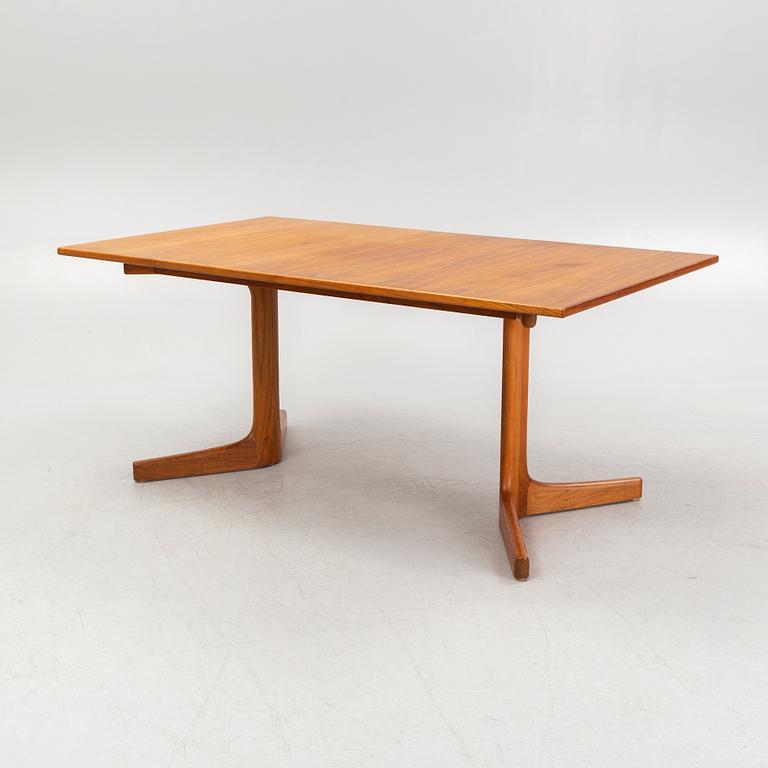 Karl Erik Ekselius, a dining table and six chairs, JOC, Vetlanda, Sweden, 1960's.