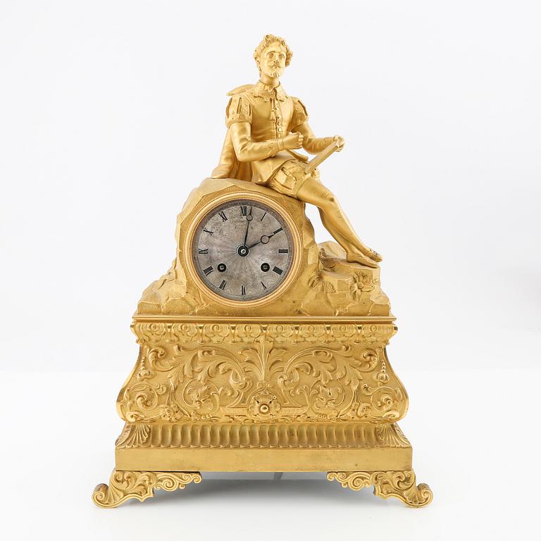 Table clock, late Empire period, second half of the 19th century.