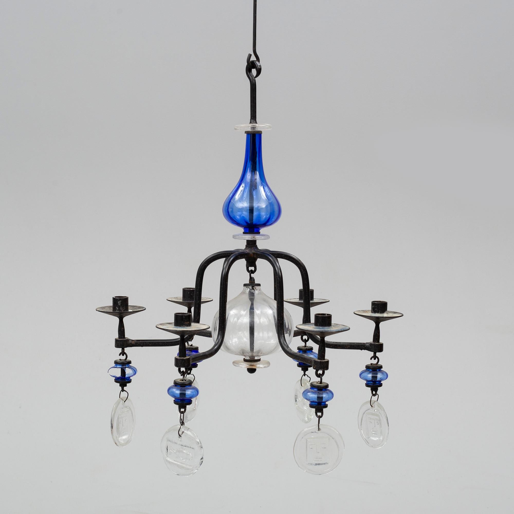 ERIK HÖGLUND, ljuskrona, 1900-talets andra hälft.