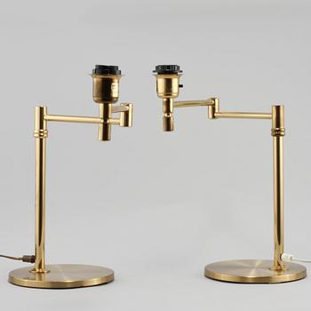 BORDSLAMPOR, ett par, Evå, Värnamo, 1900-talets andra hälft.