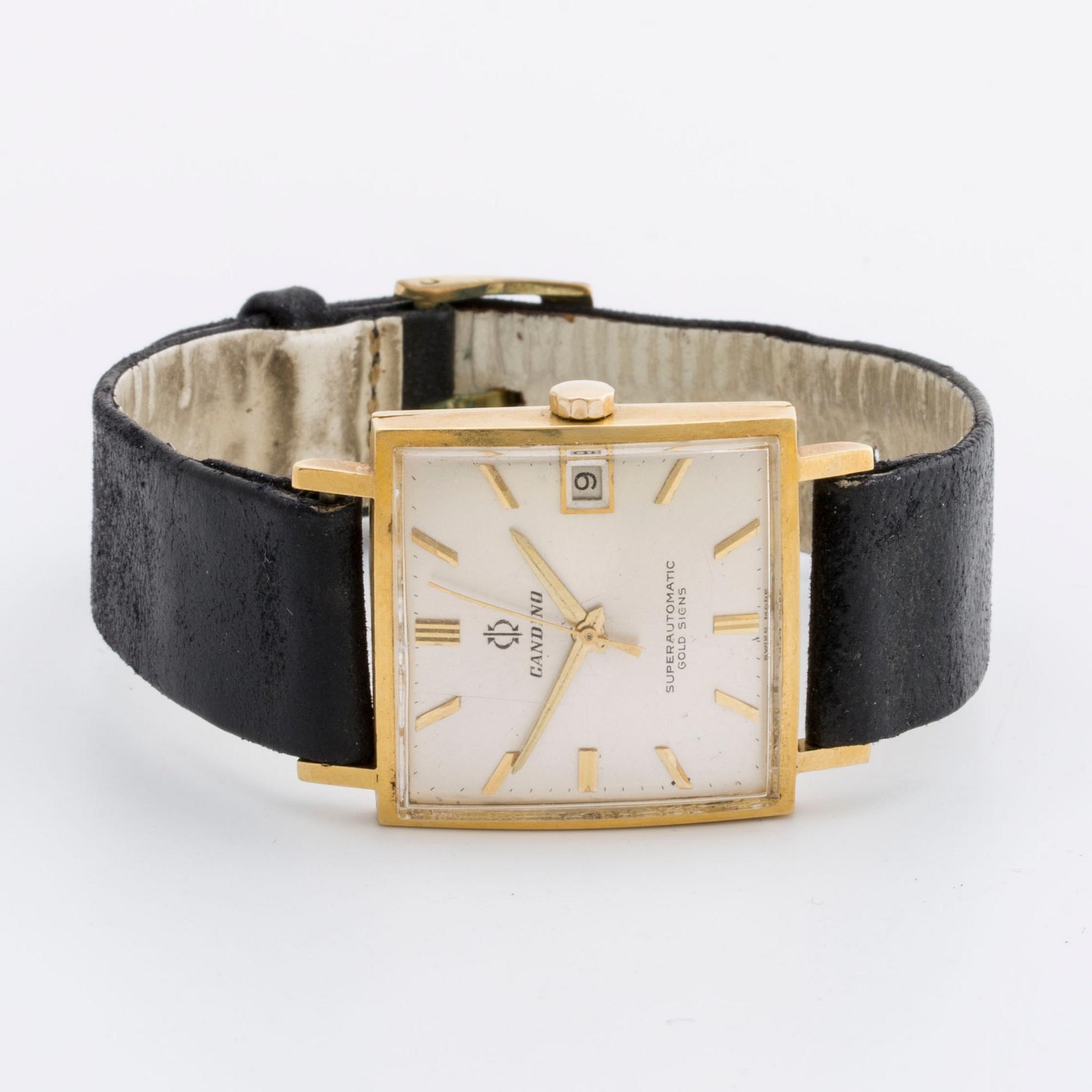 CANDINO Superautomatic Gold Signs, wrist watch, 18K gold, 29 mm.