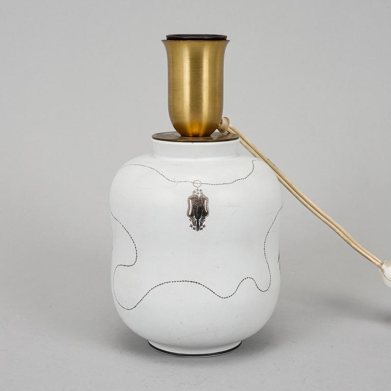 A Stig lindberg "Grazia" table lamp for Gustavsberg.